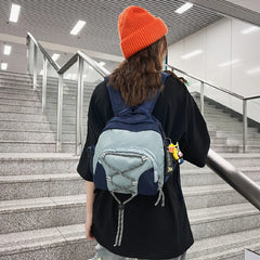 Corduroy Mini Backpack for Women Small Bookbag