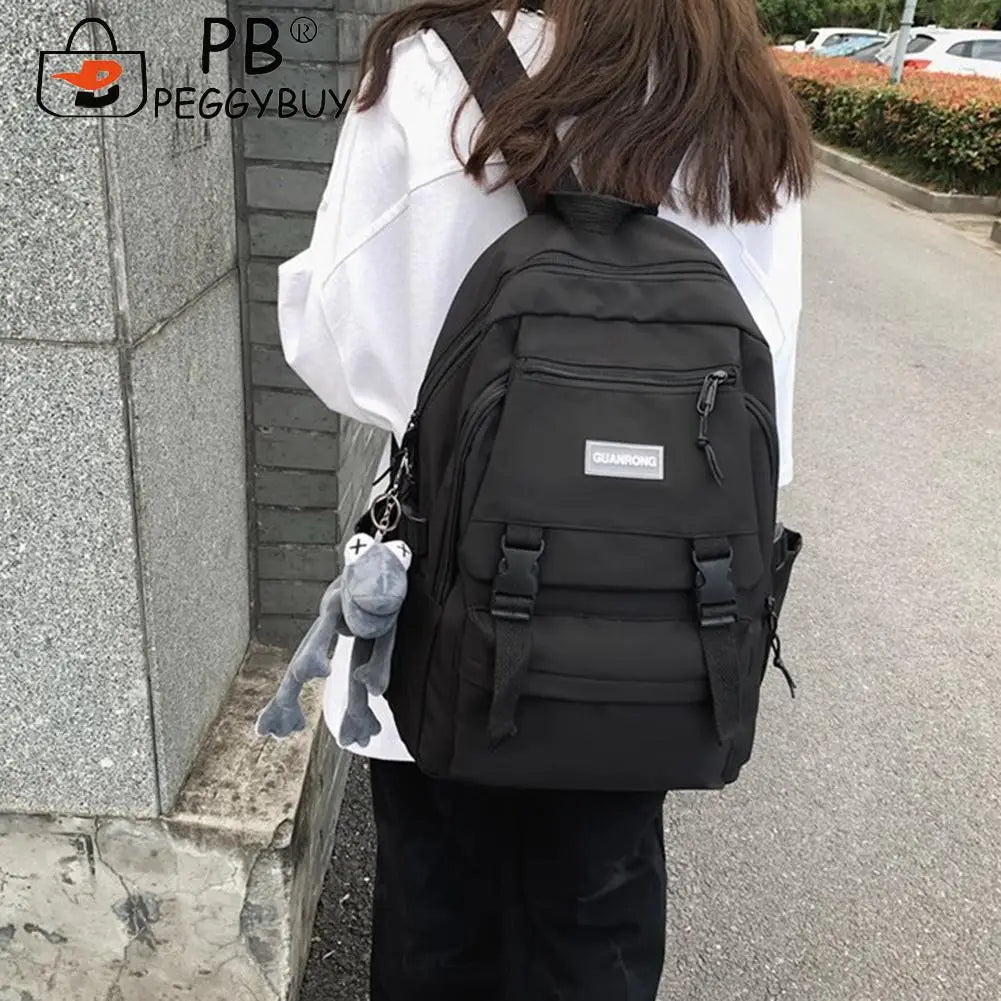Women Nylon Backpack Portable Travel Waterproof Schoolbag