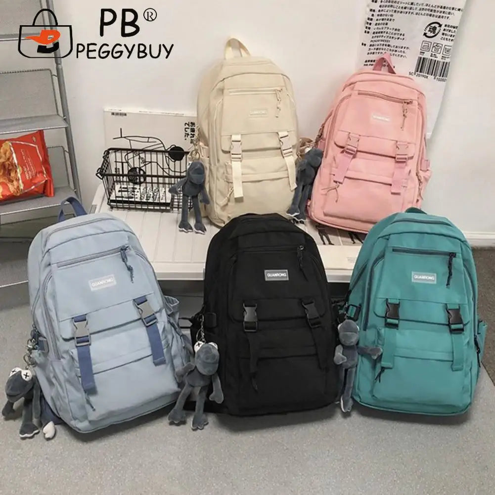 Women Nylon Backpack Portable Travel Waterproof Schoolbag