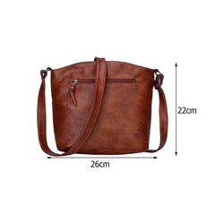 Women PU Leather Shoulder Crossbody Messenger Bag Casual Ladies Small Handbags