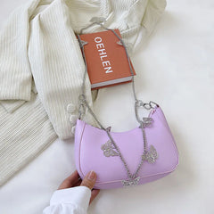 Vintage Butterfly Chain Shoulder Bag Mini Purse Handbag