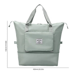 Women Patchwork Fitness Travel Shoulder Tote Bag Casual Ladies Handbags
