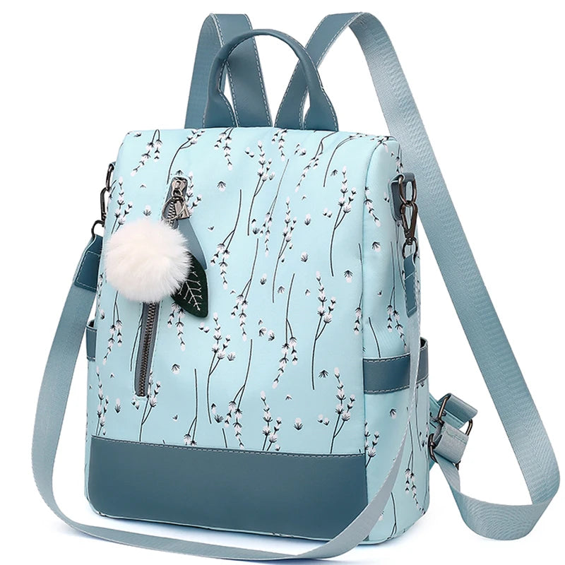 Women's College Wind Travel Shoulder Bag Backpack