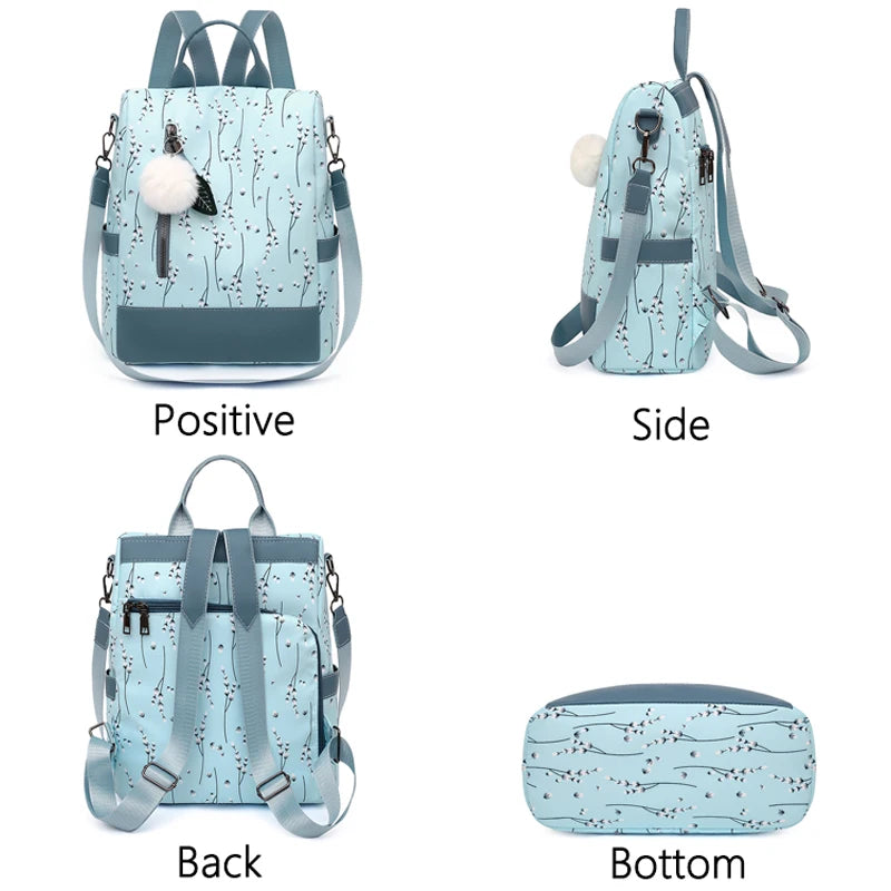 Women's College Wind Travel Shoulder Bag Backpack
