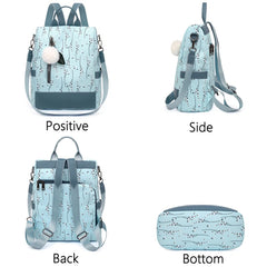 Women's College Wind Travel Shoulder Bag Backpack
