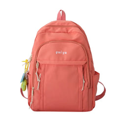 Women School Backpack Teen Girls Student Bookbags Solid College School Bag