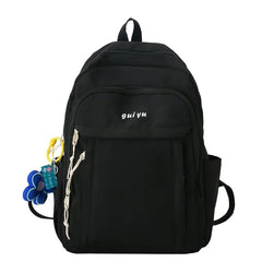Women School Backpack Teen Girls Student Bookbags Solid College School Bag