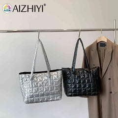 Women Large Capacity Cotton Padded Shopping Tote Bags