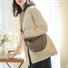 Women Shoulder Bag Dumpling Crossbody Bags PU Leather Handbag Travel
