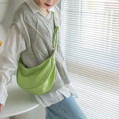 Women Shoulder Bag Dumpling Crossbody Bags PU Leather Handbag Travel