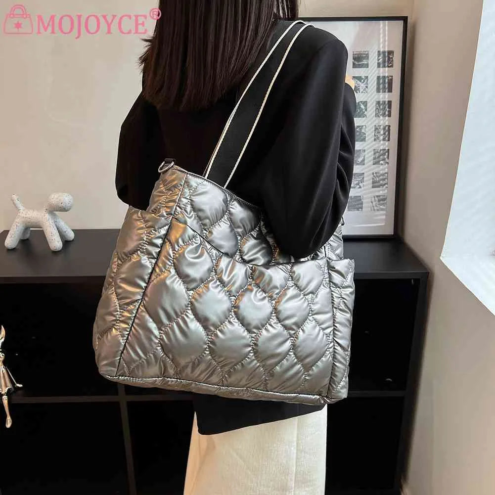Women Shoulder Bag Large Capacity Tote Messenger Bag Padded Cotton