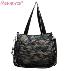 Women Shoulder Bag Large Capacity Tote Messenger Bag Padded Cotton