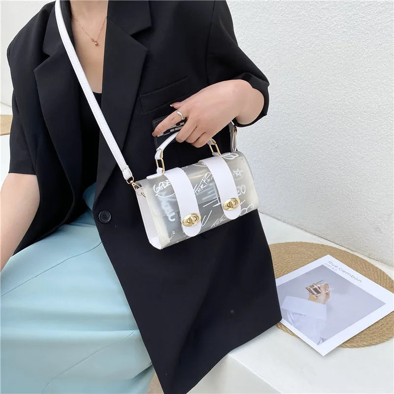 Women Shoulder Bag Transparent Messenger Female Handbag Crossbody Bags