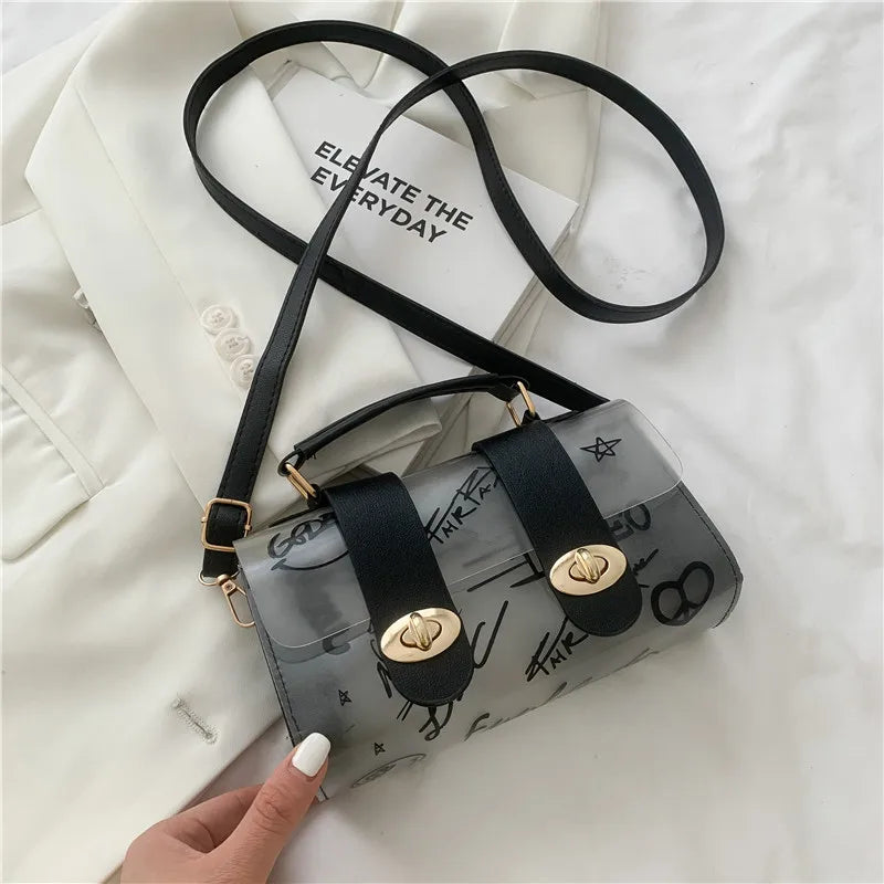 Women Shoulder Bag Transparent Messenger Female Handbag Crossbody Bags