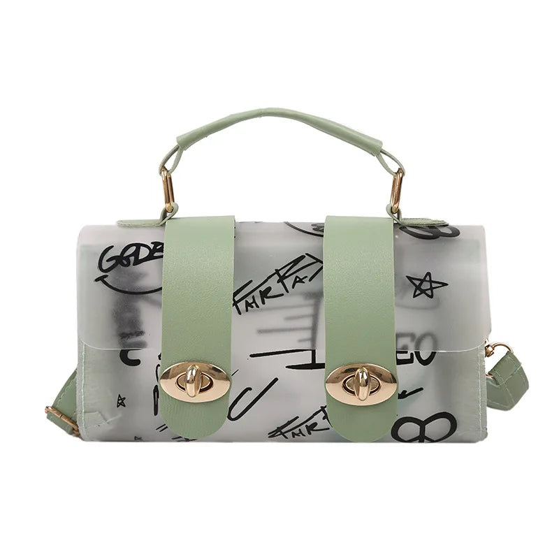 Women Shoulder Bag Transparent Messenger Female Handbag Crossbody Bags