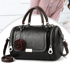 Flower Pendant Shoulder Bag Ladies Totes Party Purse Handbag