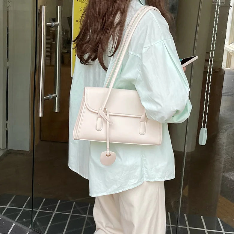 Women Shoulder Bags PU Leather Tassel Handbags