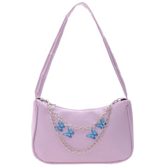 Women Shoulder Bags Butterfly Chain Underarm Bags Ladies Small Hobos