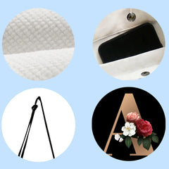 Alphabet Flowers Shoulder Bag for Women