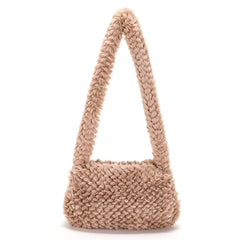 Heart Plush Shoulder Bag for Women