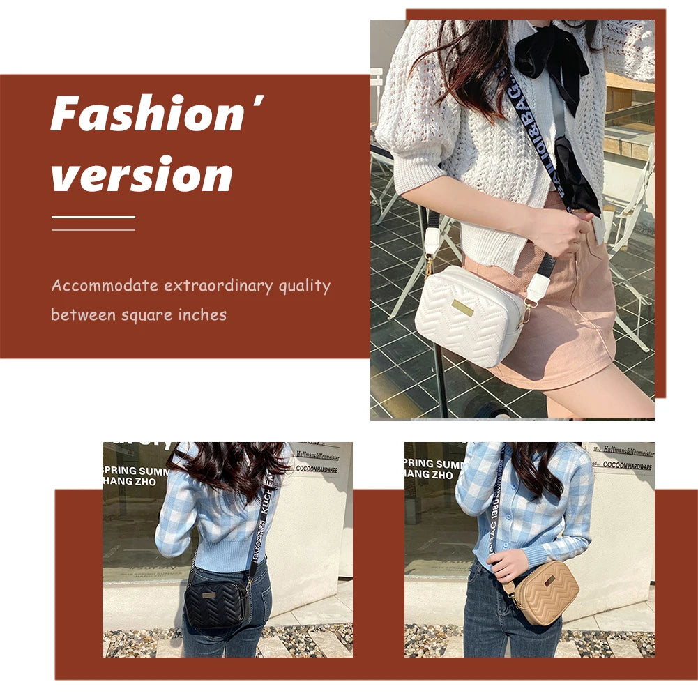 Women Shoulder Crossbody Bag PU Leather Casual Small Messenger Handbags
