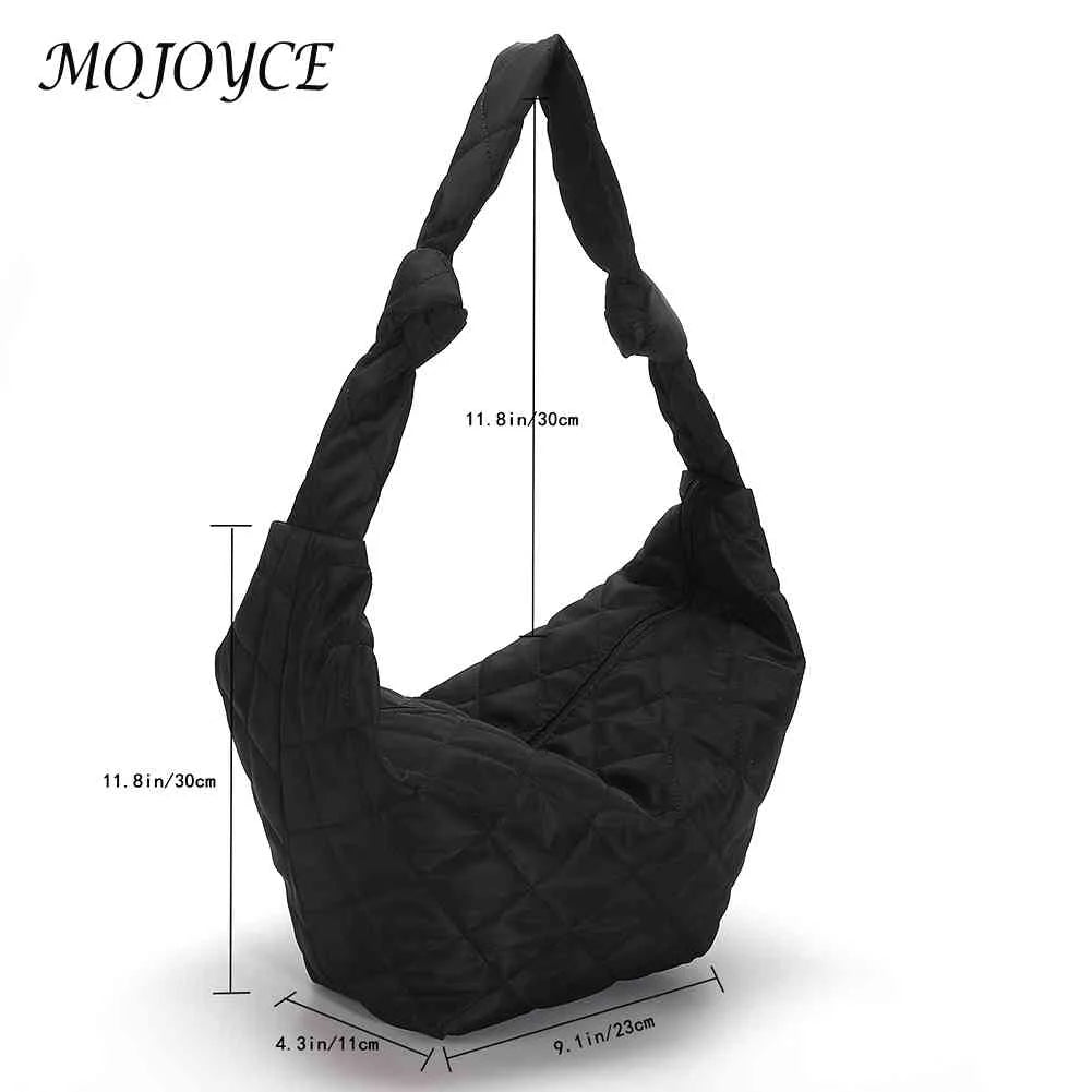 Women Cotton Padded Top-handle Totes Bags Nylon