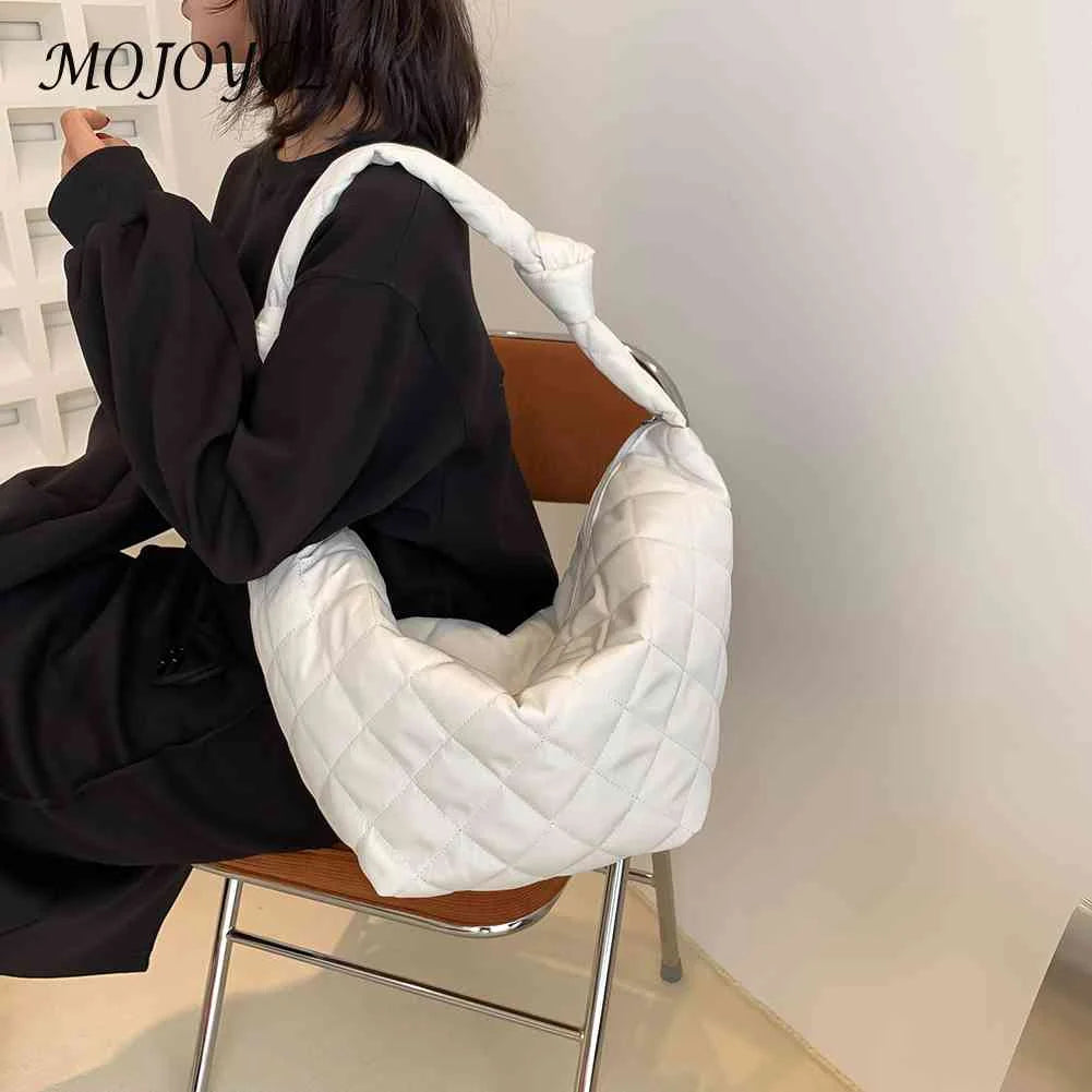 Women Cotton Padded Top-handle Totes Bags Nylon