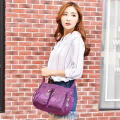Women Shoulder Messenger Bag Waterproof Oxford Crossbody Bag Handbags Large