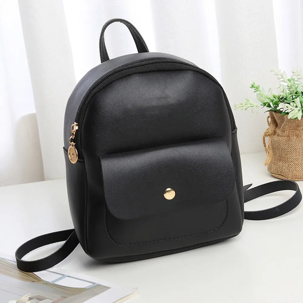 Women Small Backpack Letter Purse Mobile Phone Travel Bag
