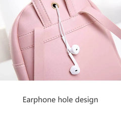 Women Small Backpack Letter Purse Mobile Phone Travel Bag