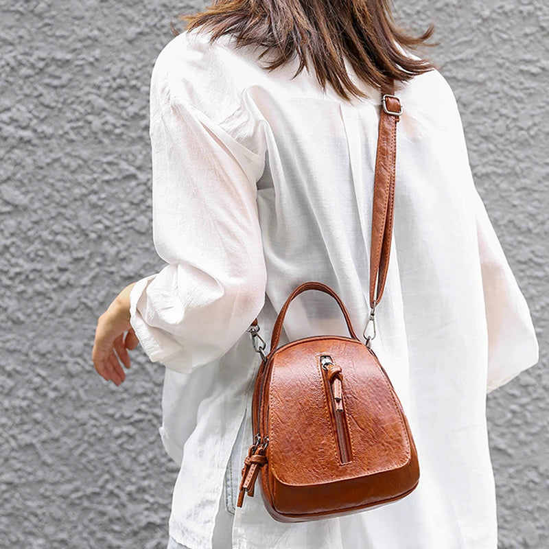 Women Soft PU Leather Flap Coin Purse Shoulder Messenger Bag