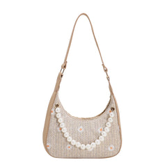 Bohemia Straw Shoulder Bag for Women Beach Travel