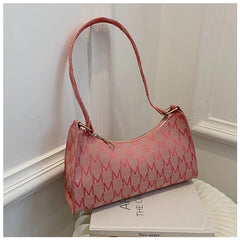 Women Underarm Bag Letter Print Handbag