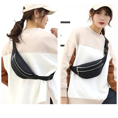Nylon Waist Bag for Women - Cell Phone Belt Bag Outdoor Pouch