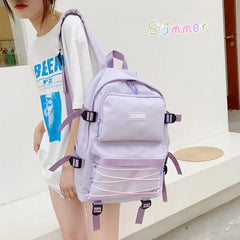 Waterproof Nylon School Bags For Teenage Girls