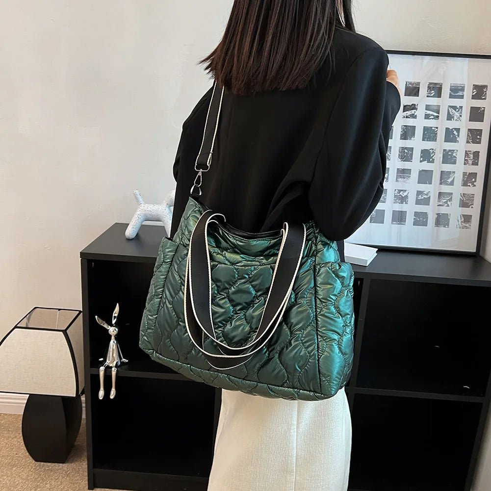 Women's Large Capacity Cotton Shoulder Crossbody Bag
