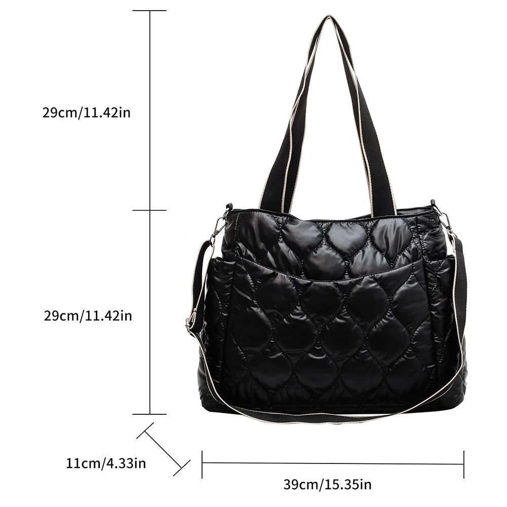 Women's Large Capacity Cotton Shoulder Crossbody Bag