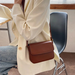Women's Beige PU Leather Handlebag Armpit Handbag