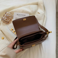 Women's Beige PU Leather Handlebag Armpit Handbag