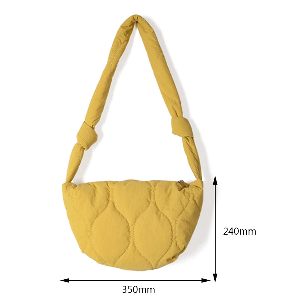 Women's Messenger Bag Large Capacity Rhombic Lattice Handbag