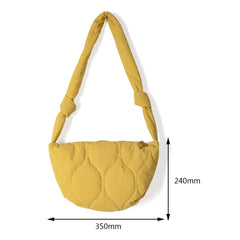 Women's Messenger Bag Large Capacity Rhombic Lattice Handbag