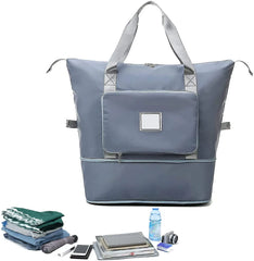 Women's Foldable Travel Handbag Large Capacity Shoulder Bag
