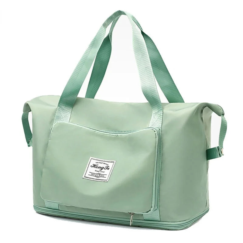 Women's Foldable Travel Handbag Large Capacity Shoulder Bag