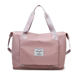 Women's Foldable Travel Handbag Large Capacity Shoulder Bag