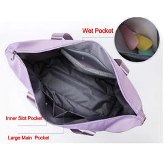 Women's Foldable Travel Handbag Large Capacity Shoulder Bag