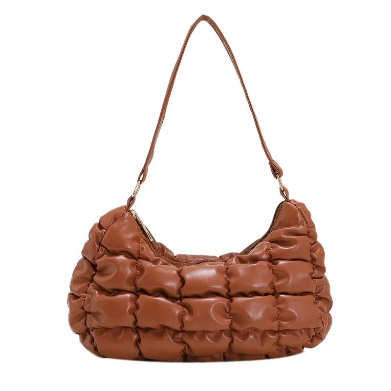 Women's Shoulder Bag Plaid Quilted Crossbody Handbag