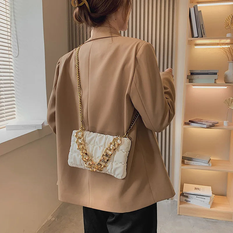 Chain Quilted Shoulder Purses Handbag Female Clutch Bags Ladies Hand Bag