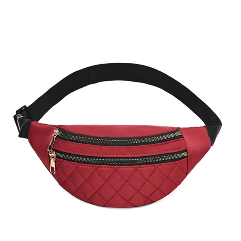 Women's PU Leather Waist Bag Waterproof Fanny Pack