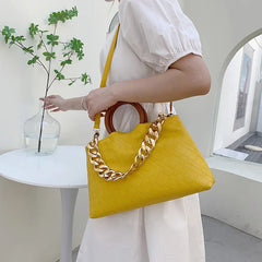 Women's Soft Leather Woven Clutch Bag Hobo Handbag Tote
