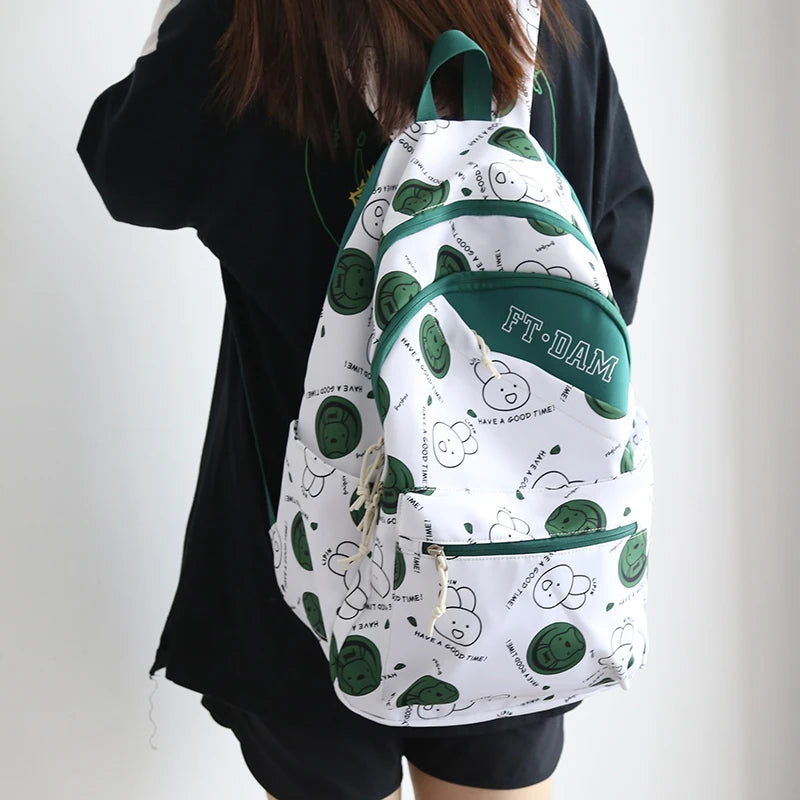 Female Campus Schoolbag - College Students Backpack